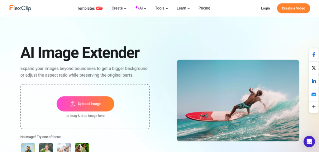 Flexclip – Image Extender