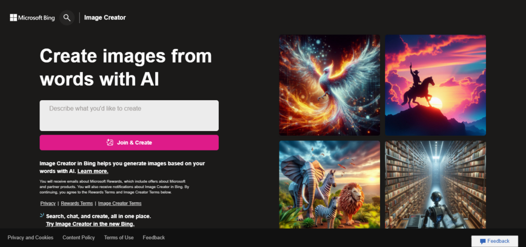 Bing Image Creator (Microsoft Designer) 