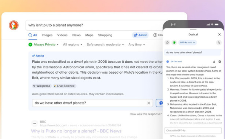 Read more about the article DuckDuckGo Adds AI Search, Keeping Privacy First